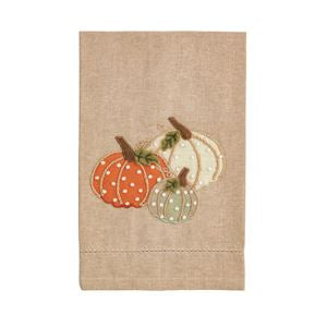 Assorted Pumpkin French Knot Towel