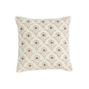 Block Print Flower Knot Pillow
