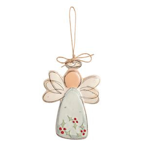 Holly Angel Ornament
