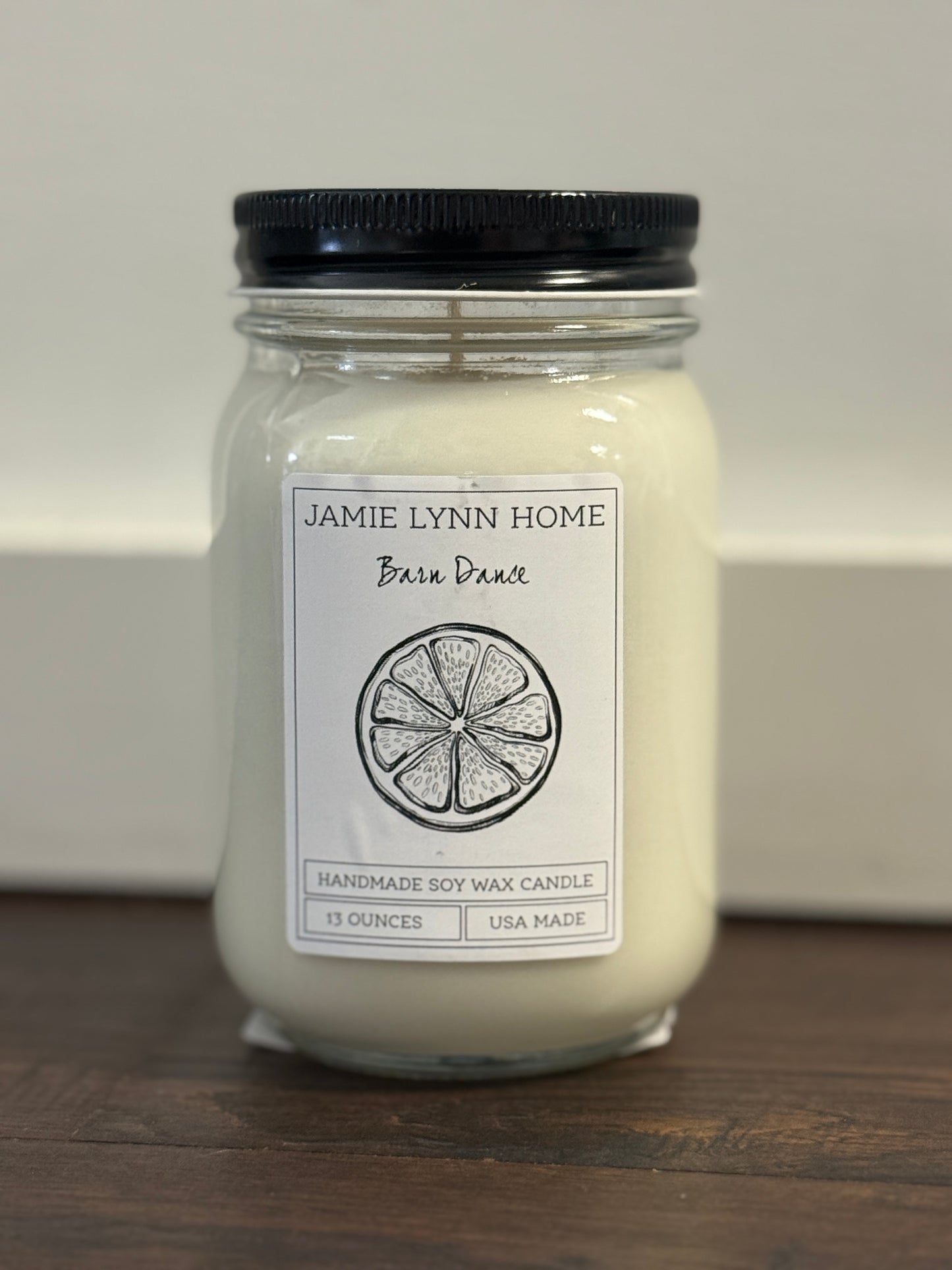 Barn Dance Mason Jar Soy Candle