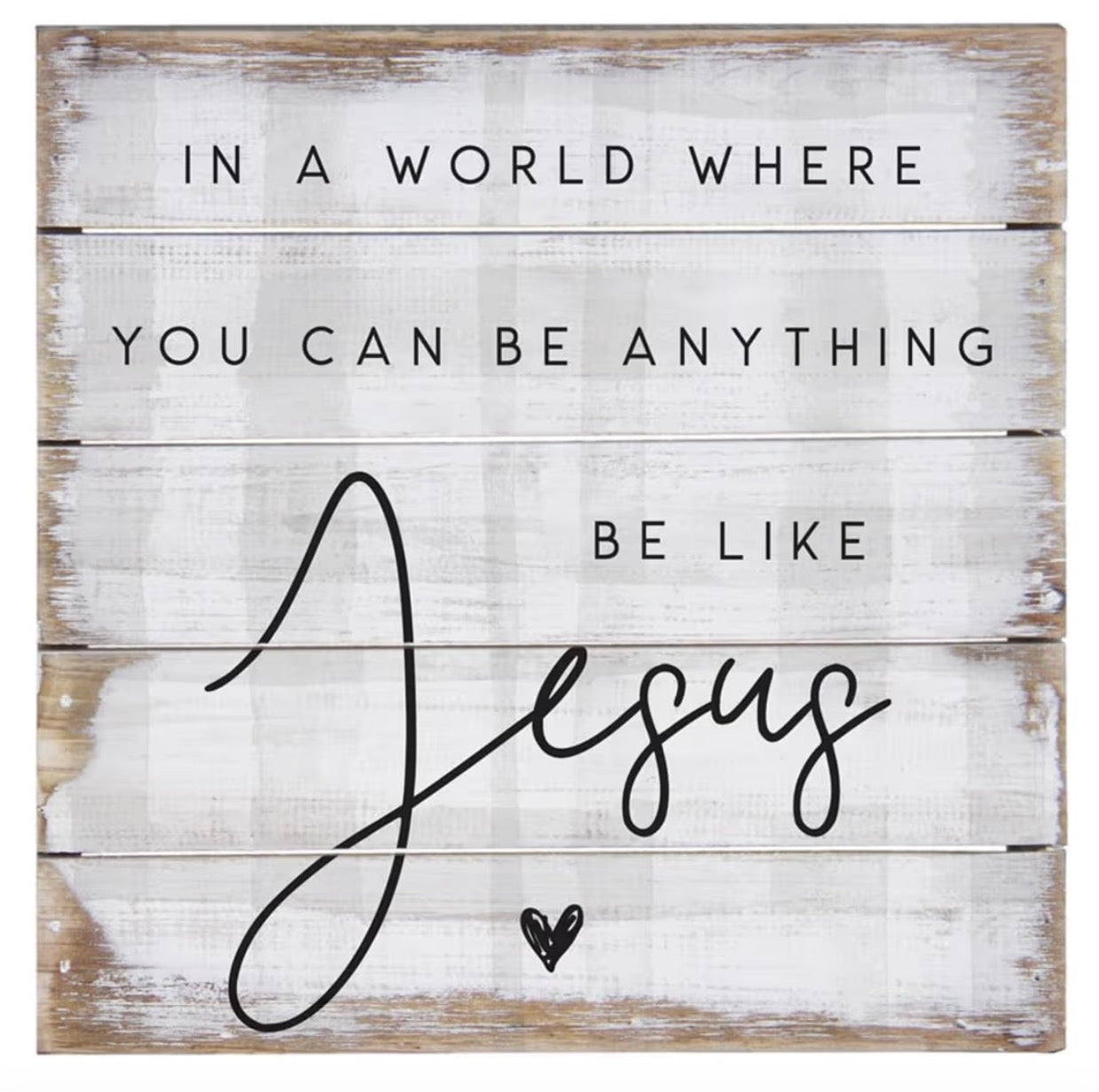 Be Like Jesus, 8x8 in Wood Sign