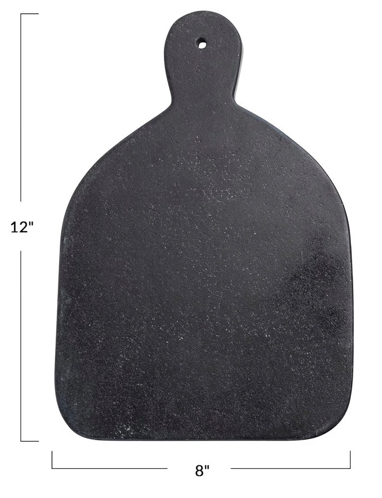 Marble Cutting Board with Handle, Black