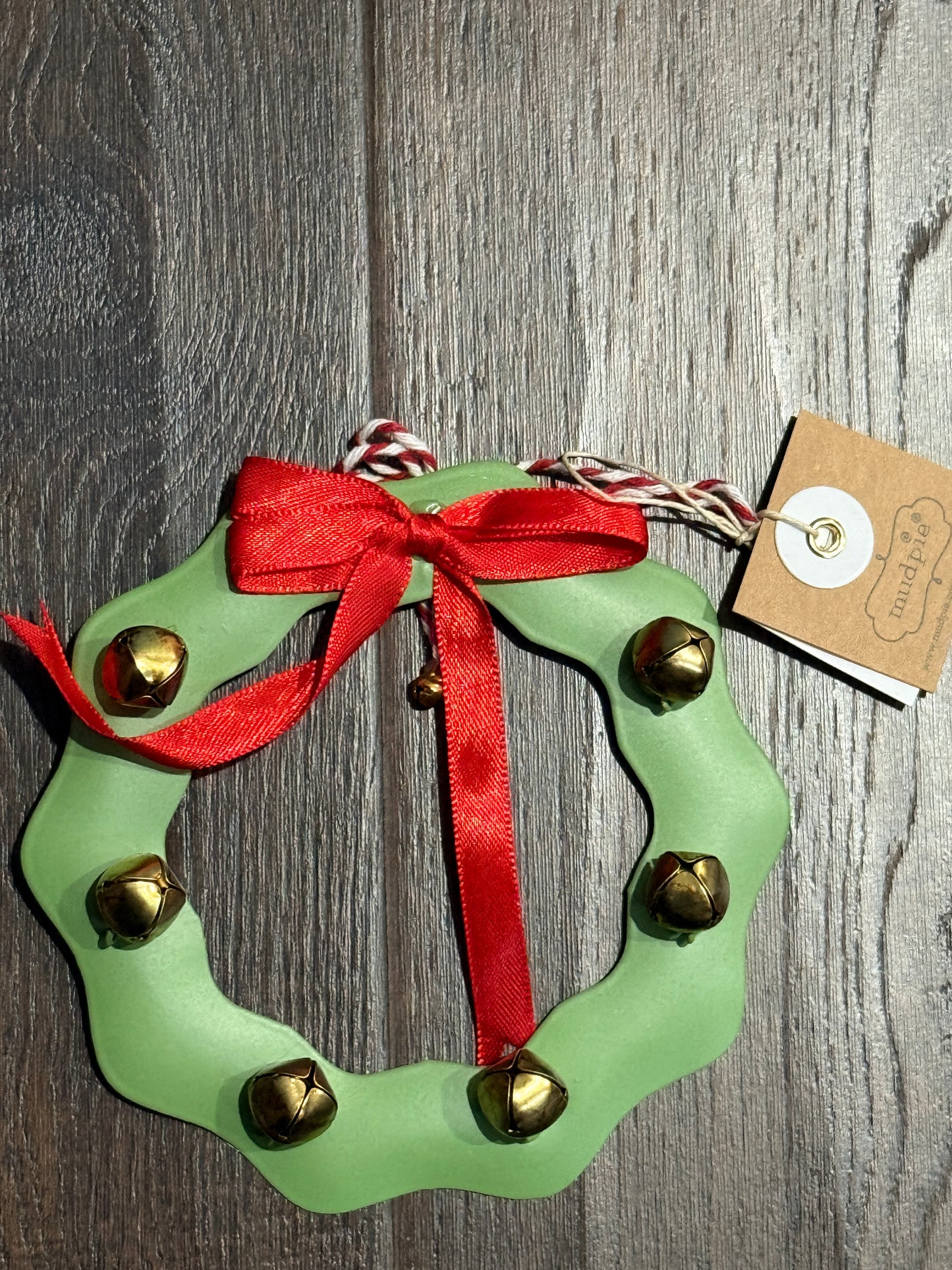 Wreath Christmas Tin Ornament