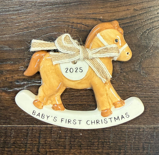 Baby's First Christmas Ceramic Ornament