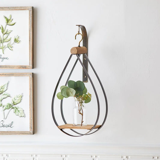Teardrop Hanging Wall Vase