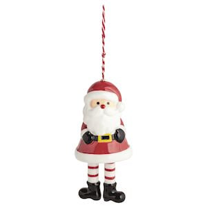 Santa Dangle Christmas Ornament
