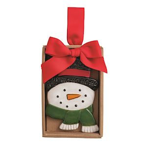 Snowman Christmas Stamped Ornament