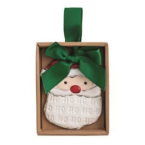 Santa Christmas Stamped Ornament