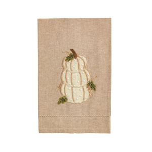 Stacked Pumpkin French Knot Towel