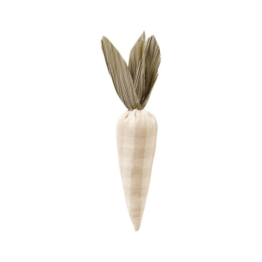 Tan Check Easter Fabric Carrot
