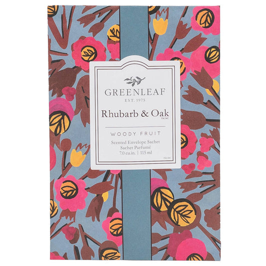Rhubarb & Oak Large Sachet | Fall Scent