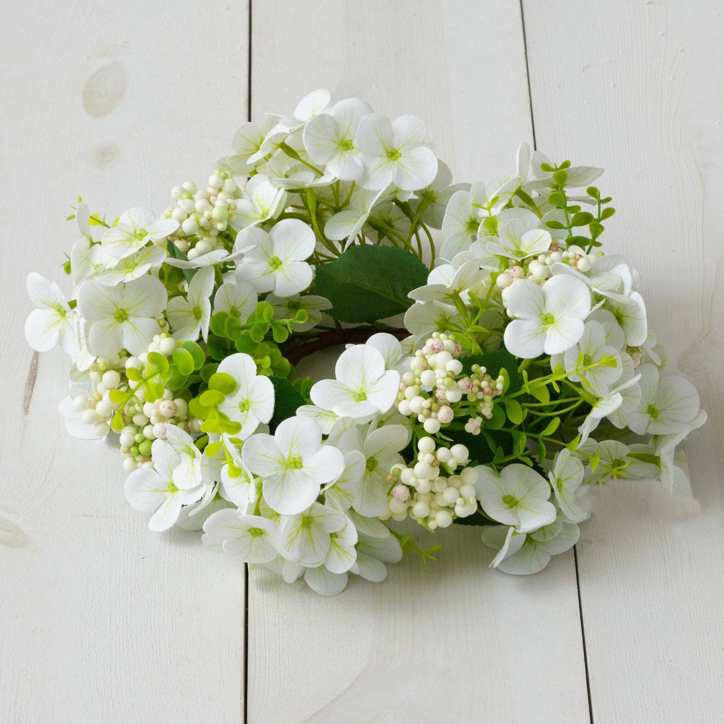Wreath - White Hydrangea