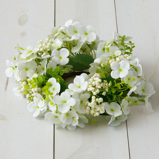 Wreath - White Hydrangea
