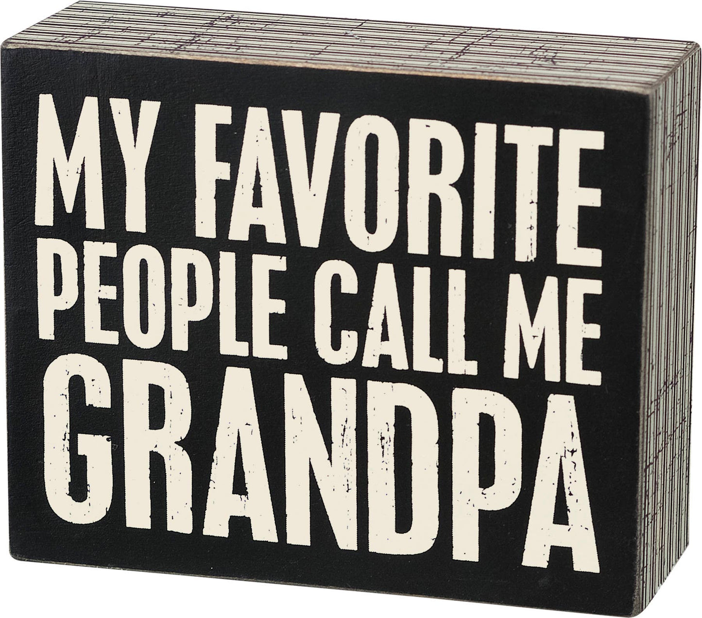 Call Me Grandpa Box Sign