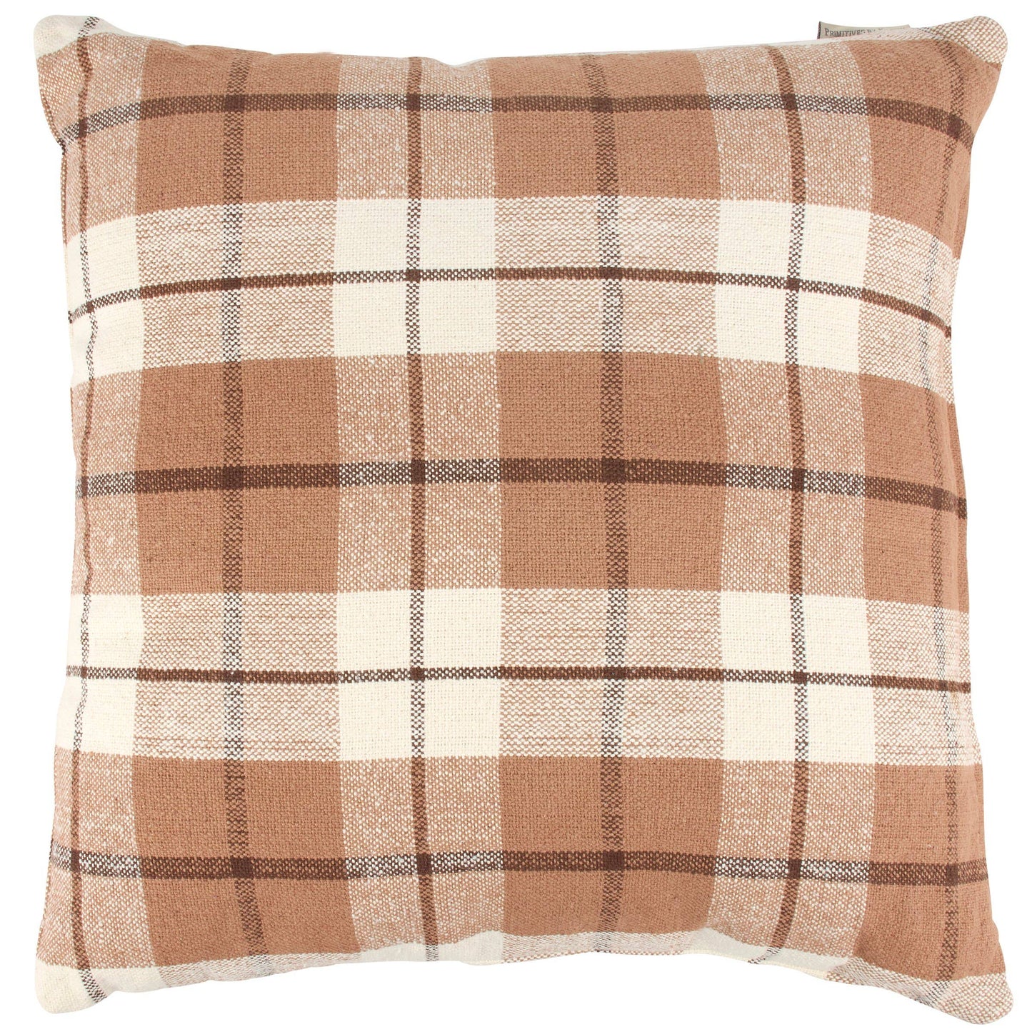 Brown Plaid Pillow