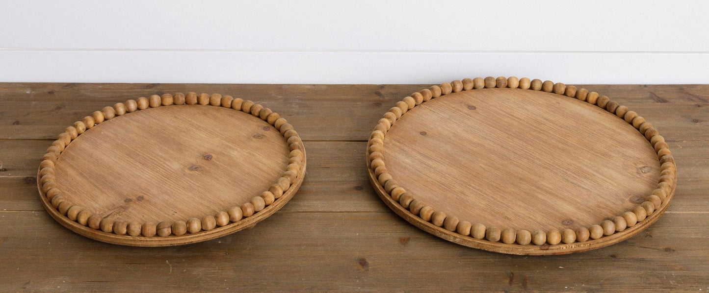 Round Beaded Tray - Small