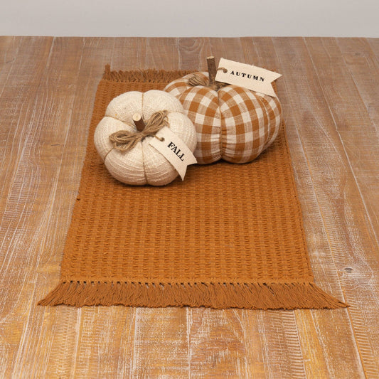 Table Runner - Woven, Rust