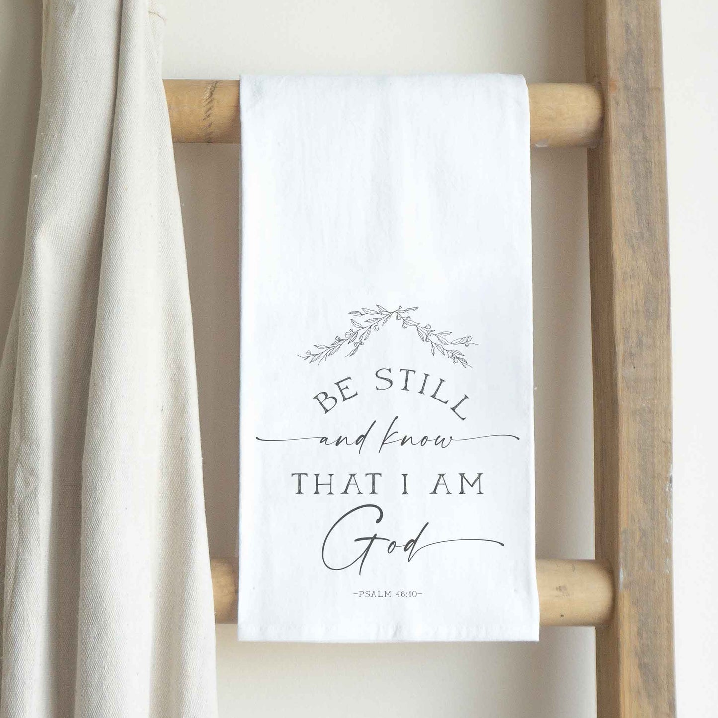 Be Still And Know Cotton Tea Towel