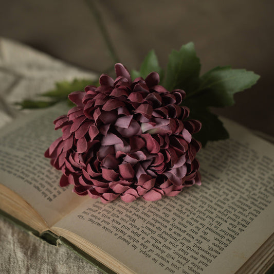 24.5" Autumn Burgundy Mum Spray