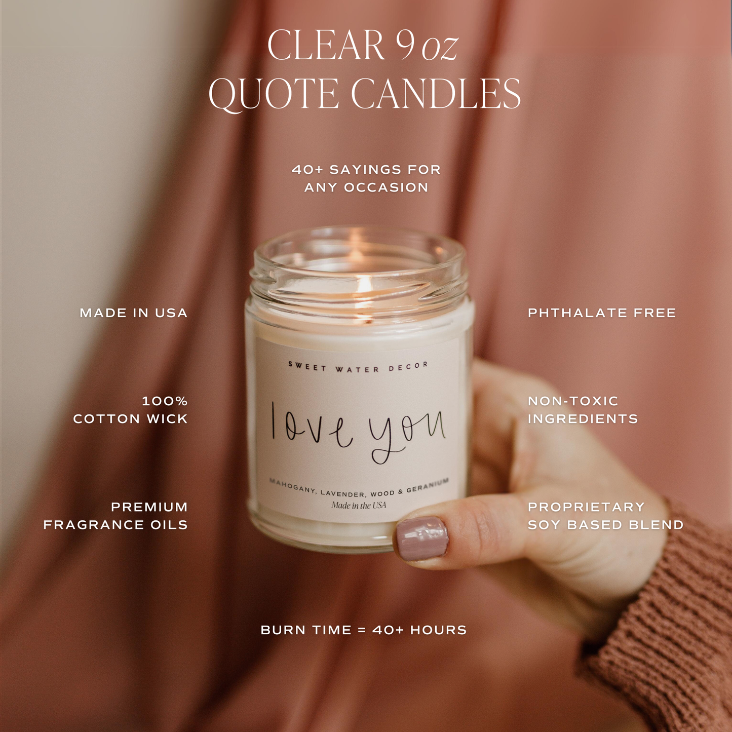 Wedding Day 9 oz Soy Candle - Home Decor & Wedding Gifts