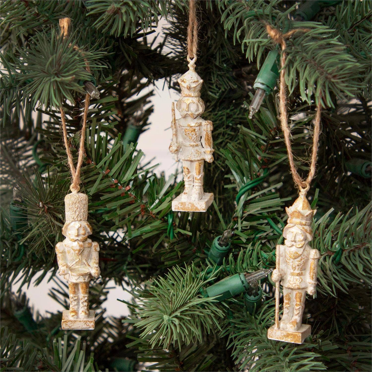 Ornaments - Champagne Nutcrackers (Pk/03 Ast)