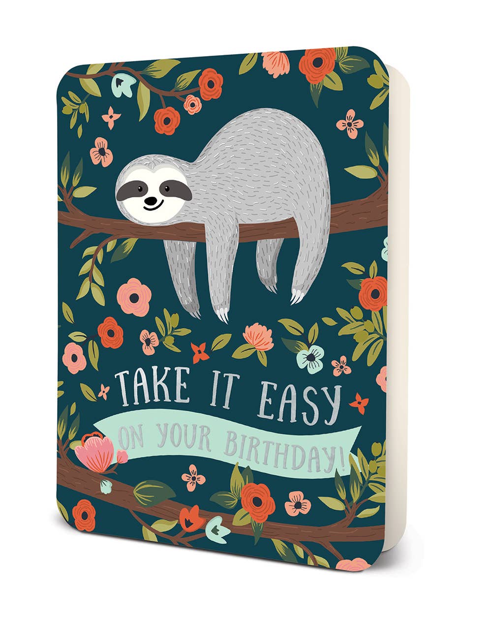 Sloth Birthday Deluxe Greeting Card