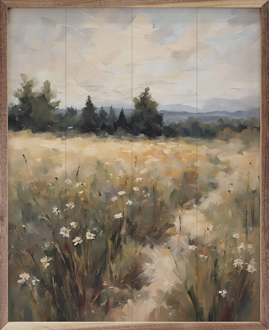 Dirt Road In A Field: 24 x 30 x 1.5