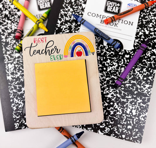 Teacher Appreciation Gift, Sticky Note Holder, Teacher Gift