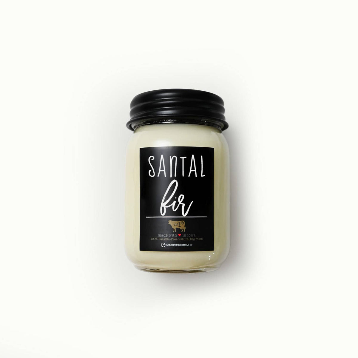13 oz Mason Jar Candle: Santal Fir