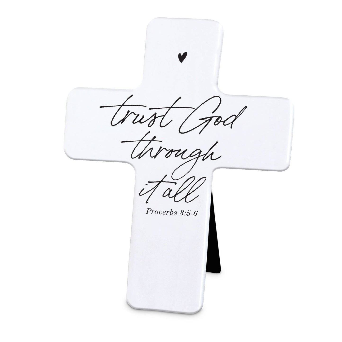 Trust God Through It All Tabletop Cross