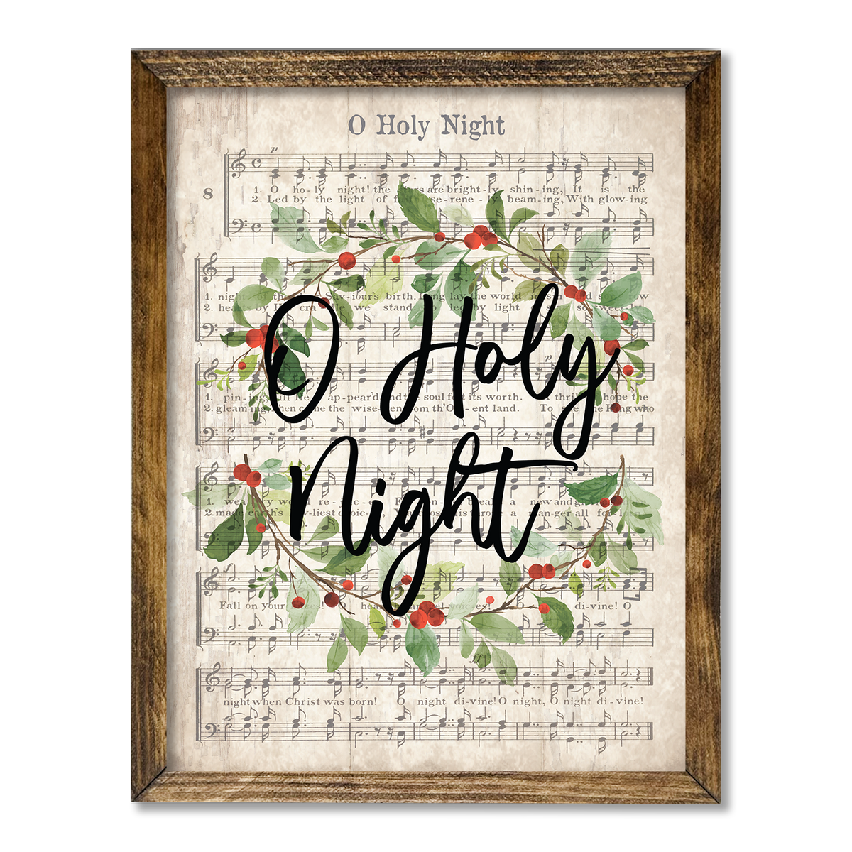 TIMBERLAND FRAME O HOLY NIGHT: 9"x11"