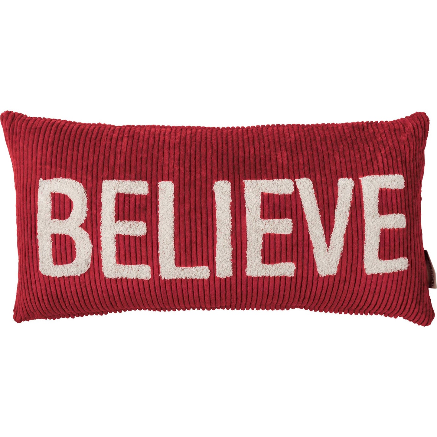 Believe Corduroy Pillow