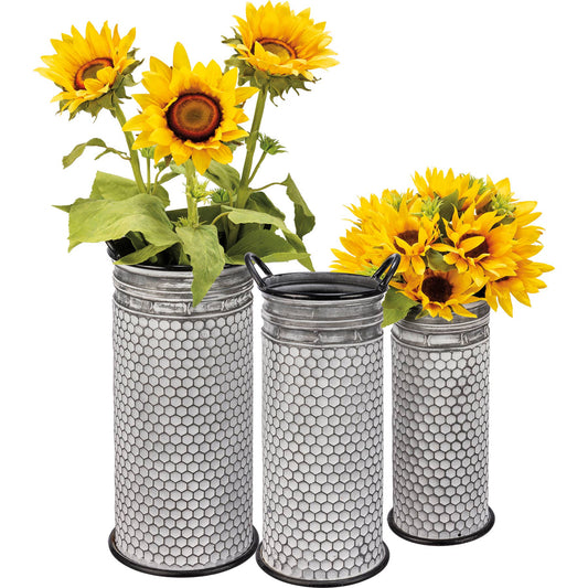 Honeycomb Tall Bucket Set