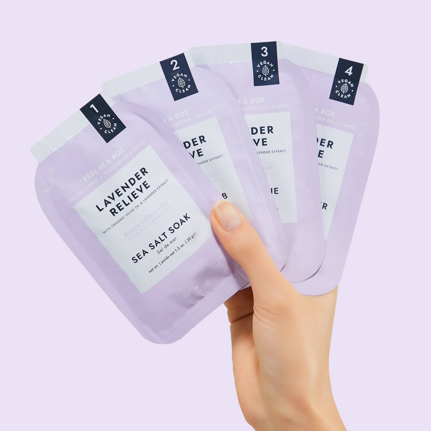 Pedi in a Box 4 Step - Add on Service - Lavender Relieve