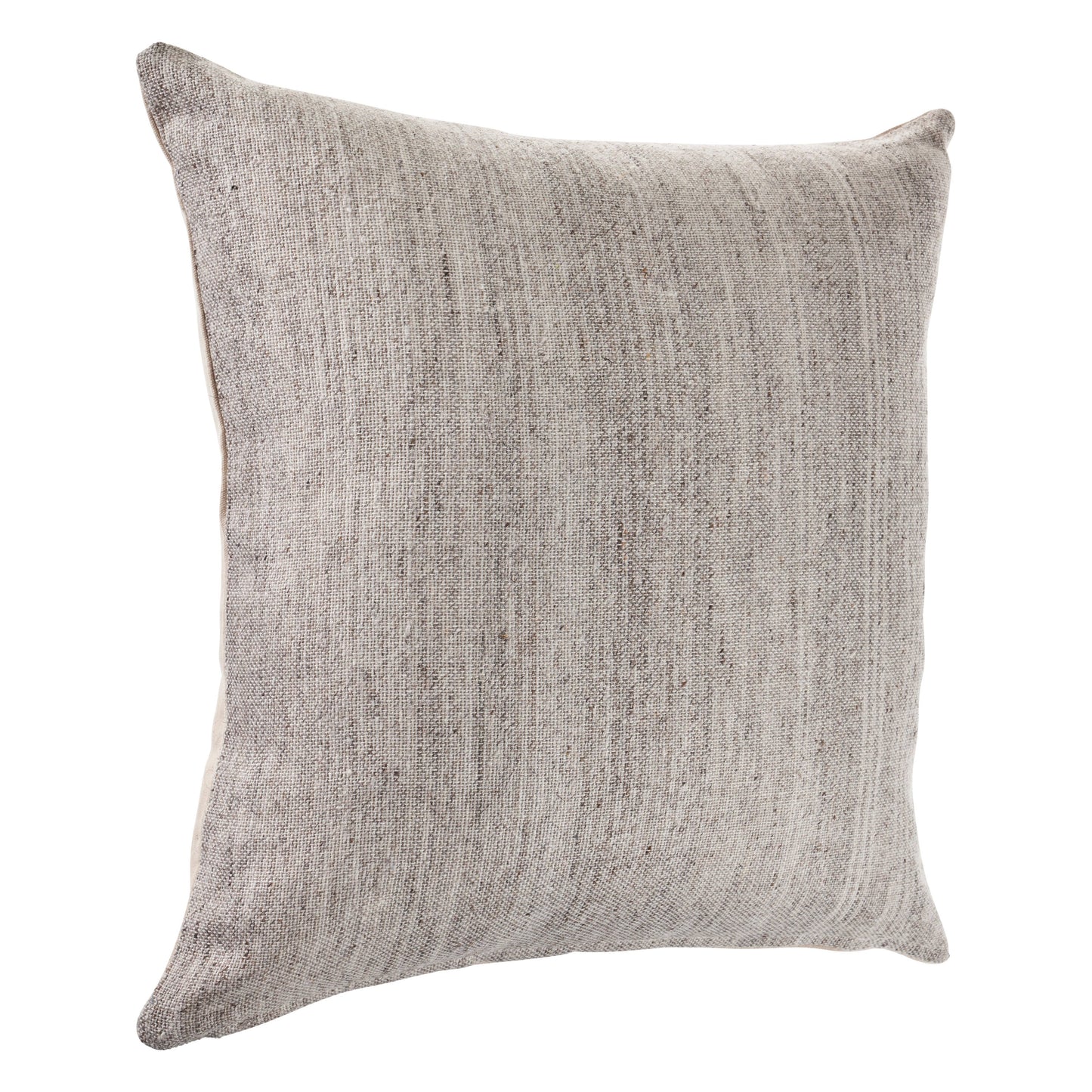 Distressed Gray Blend Throw Pillow: Gray / Poly Filled