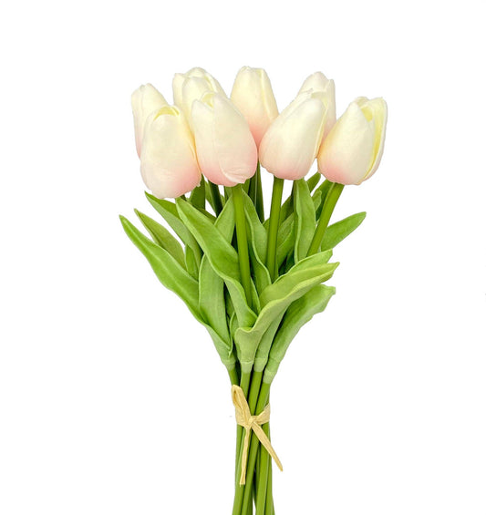 Faux Real Touch Tulip Stems (Bunch of 10): LightPink