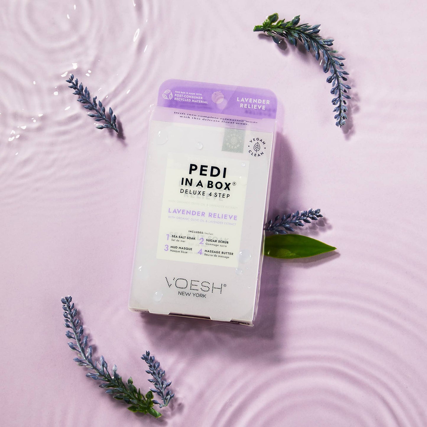 Pedi in a Box 4 Step - Add on Service - Lavender Relieve