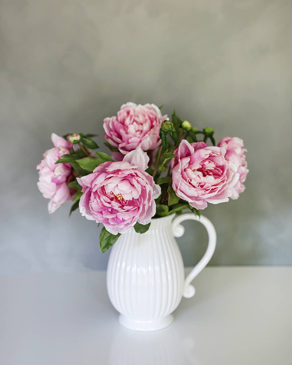 Pink Faux Peony 19.5"