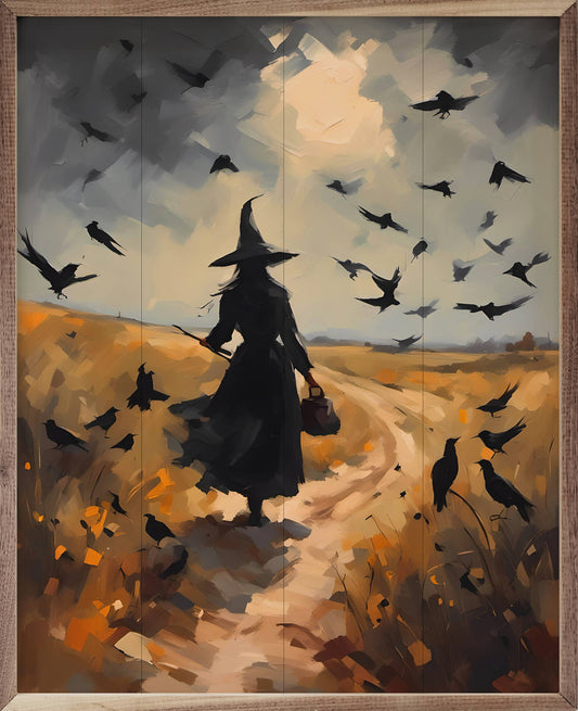 Witch On Path: 8 x 10 x 1.5