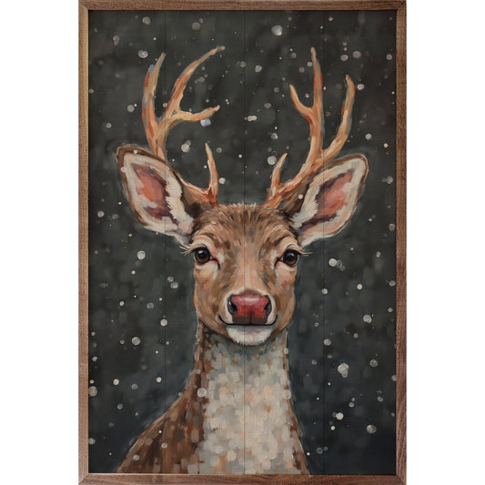Reindeer With A Red Nose: 10 x 16 x 1.5