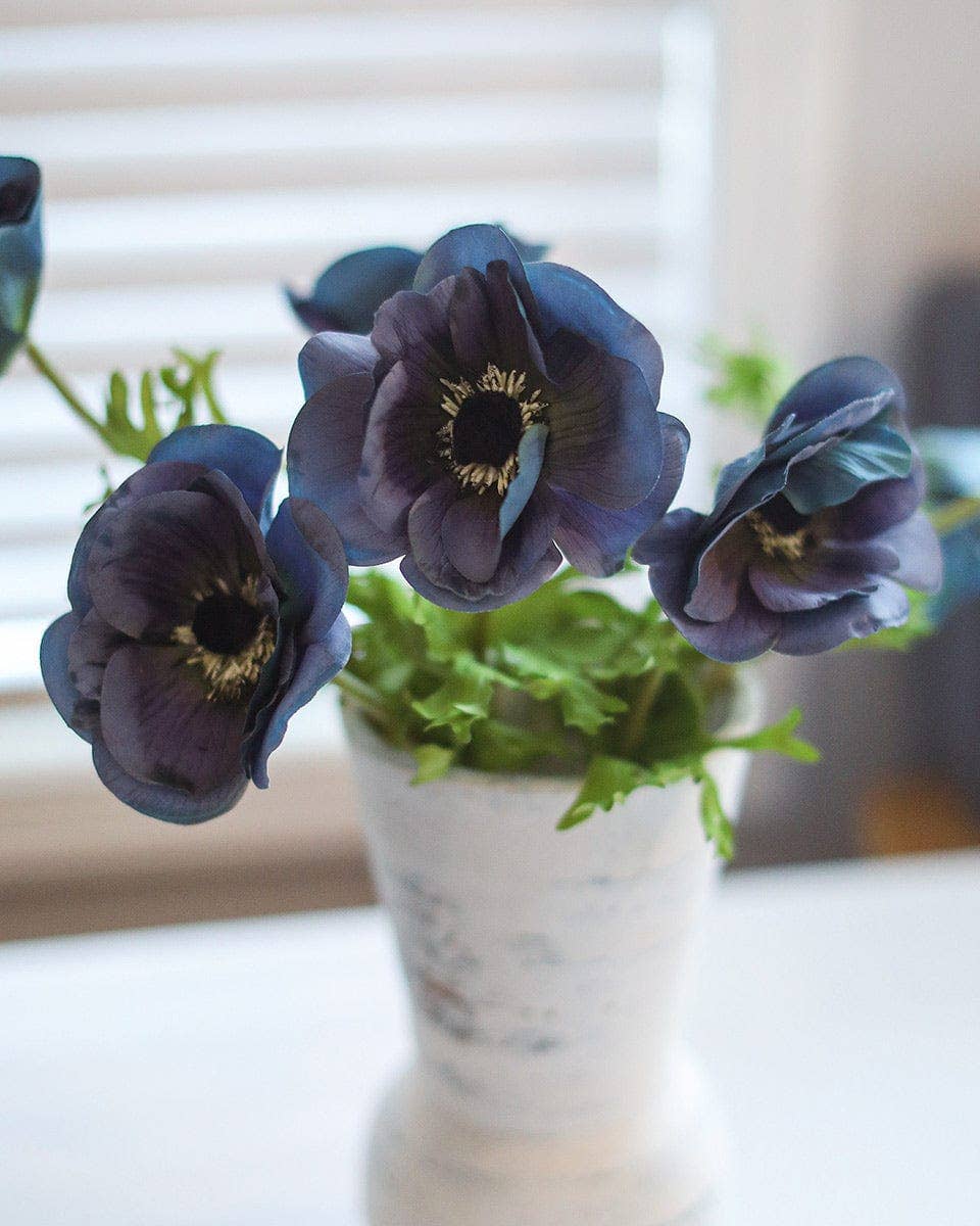 Real Touch Blue Anemone 17.5”