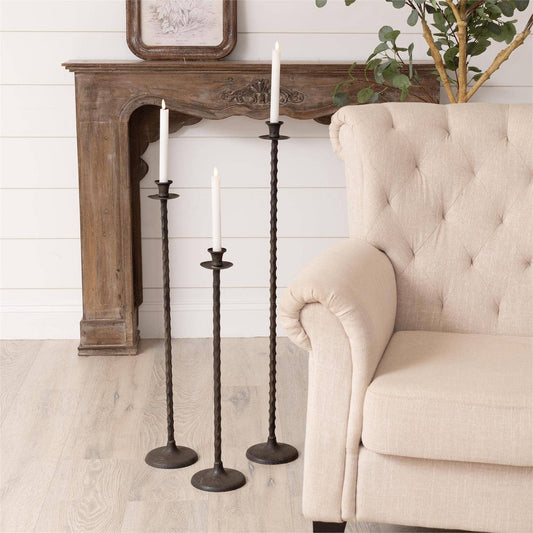 Floor Taper Candle Holders (Set of 3)
