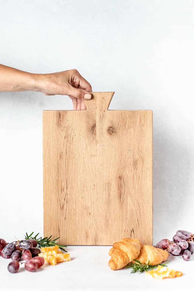 Footed Reclaimed Wood Tray | Made In USA
