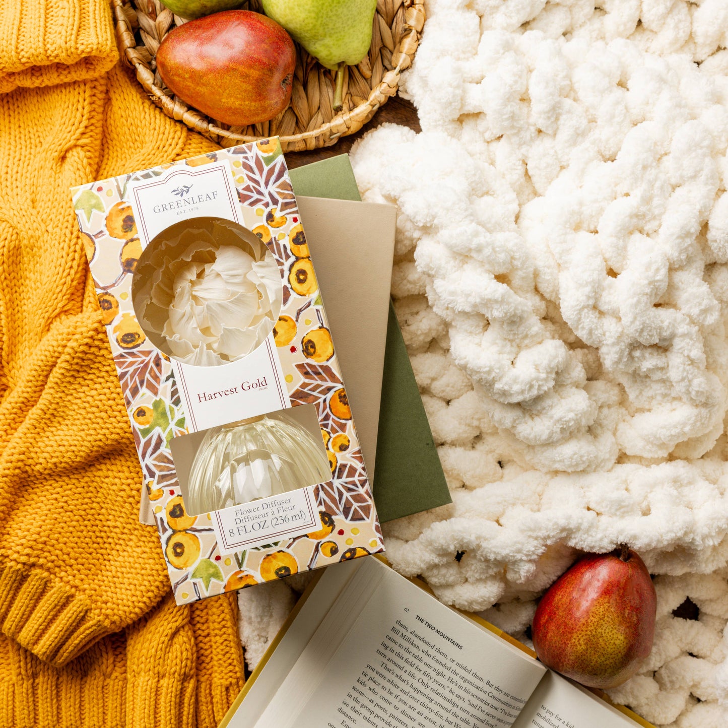 Harvest Gold Flower Diffuser | Fall Scent