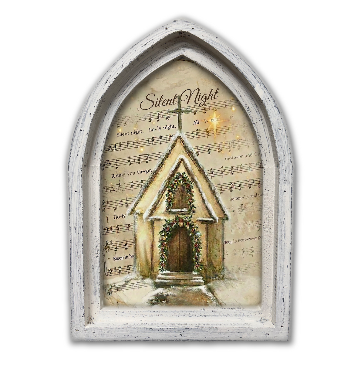 Silent Night Sheet Music Christmas Church Framed M