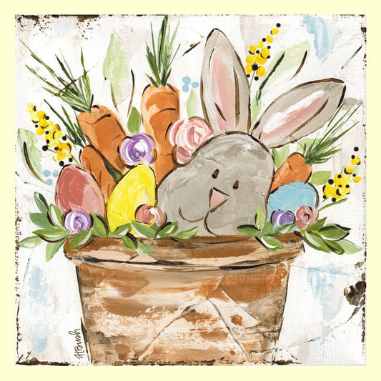 Haley Easter in a Pot Square Pillow Swap