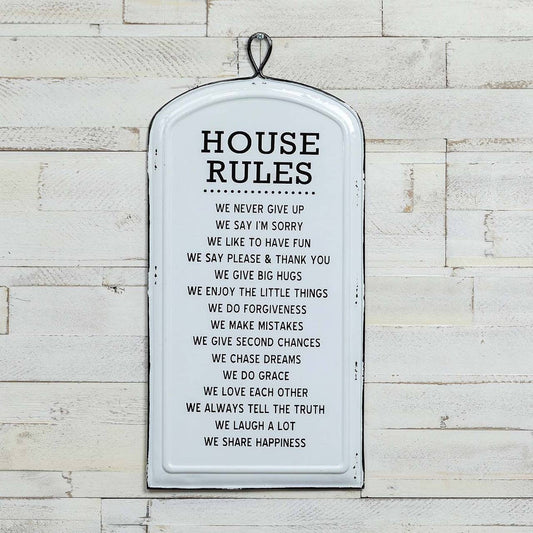 HOUSE RULES SIGN