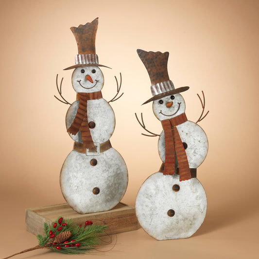 The Gerson Company 30"H Metal Snowman w/ Easel