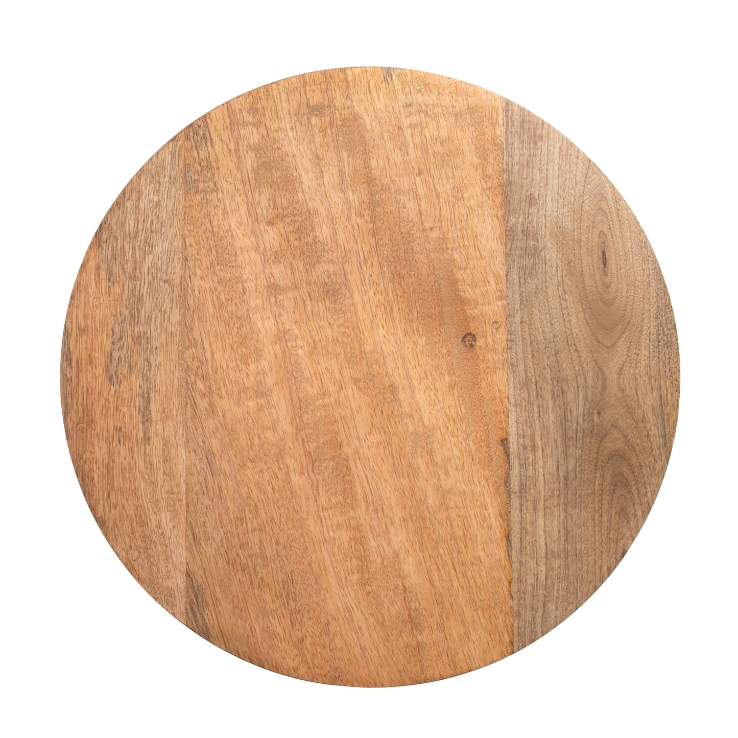 Artisan Wood 16" Round Natural Mango Wood Footed Board