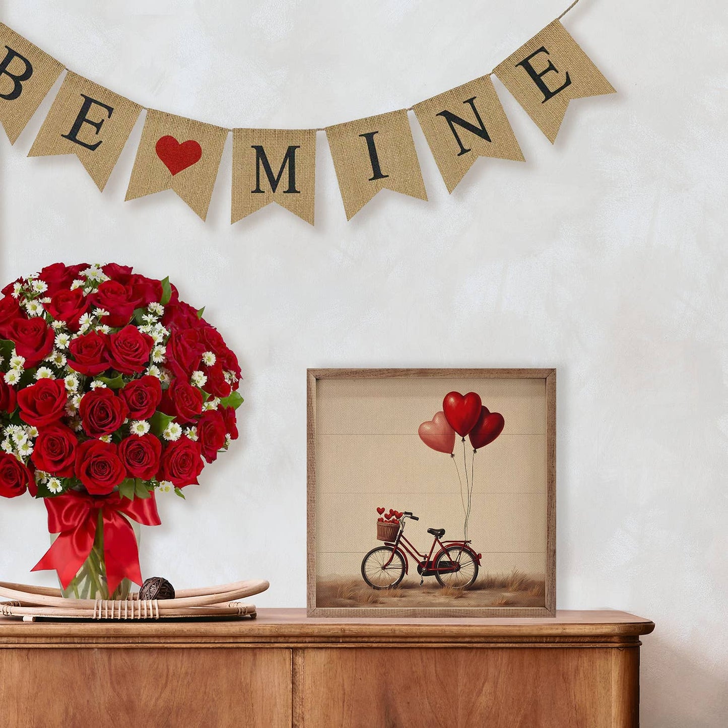 Red Valentine's Heart Bike: 8x8